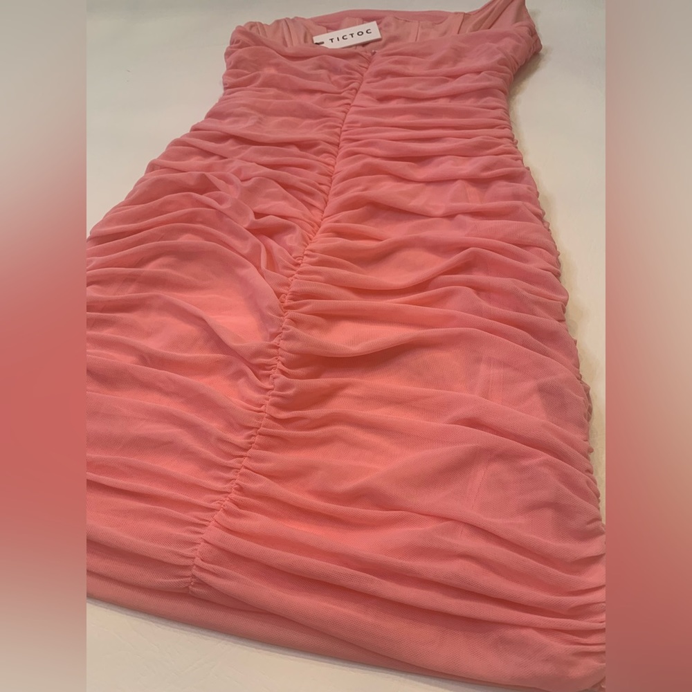 NWT Sweatheart TicToc corset pink dress, large, barbicore (bin C) - Picture 8 of 16